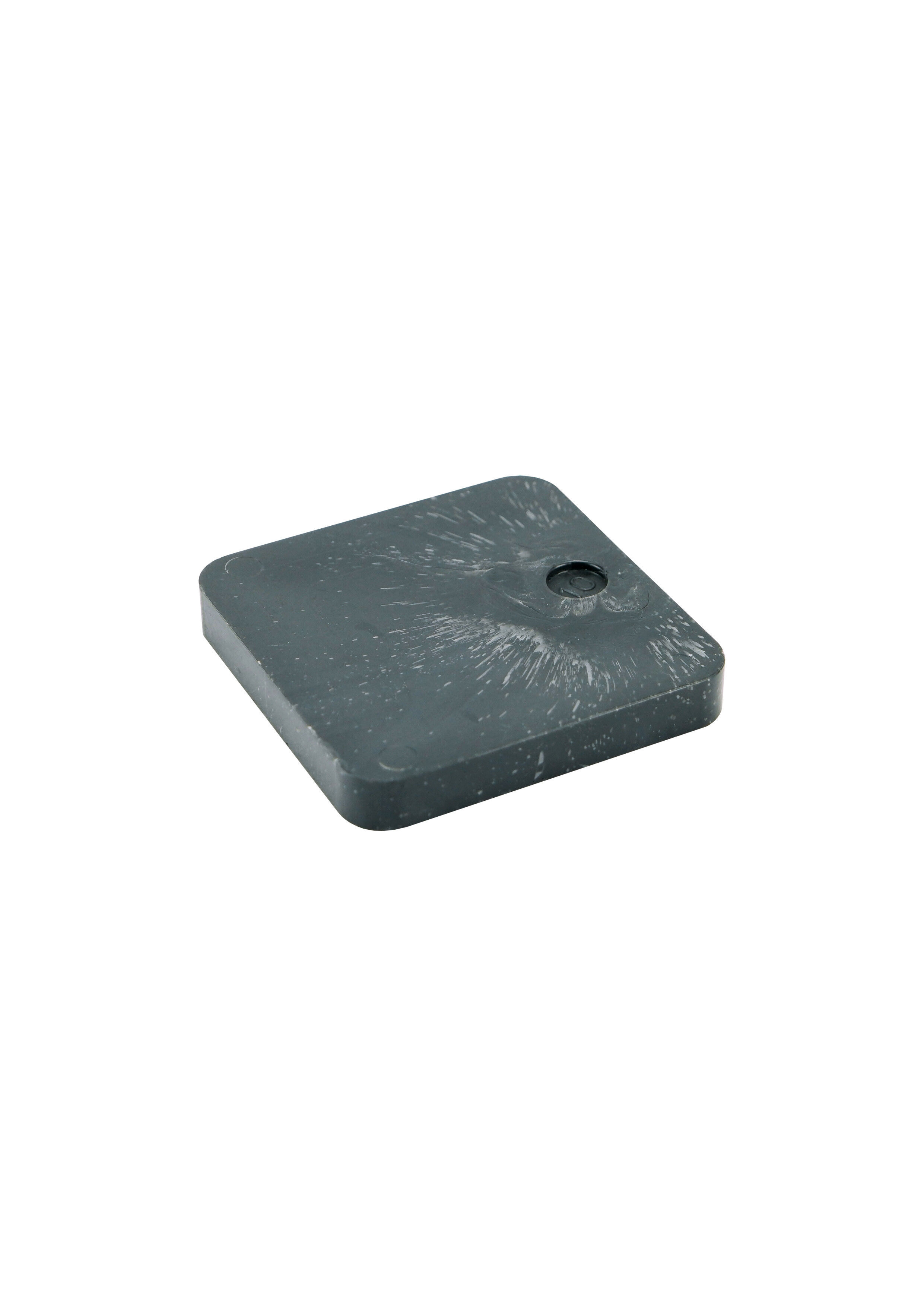 HOGEDRUKPLAAT ZONDER SLEUF GB ABS ZWART 3MM 70X70MM 20000KG (ZAK 48 STUKS)