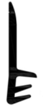 MUURAANSLUITPROFIEL S5109 ZWART