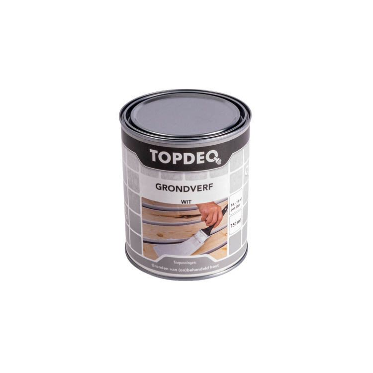 GRONDVERF ALKYD TOPDEQ BLIK 750ML WIT