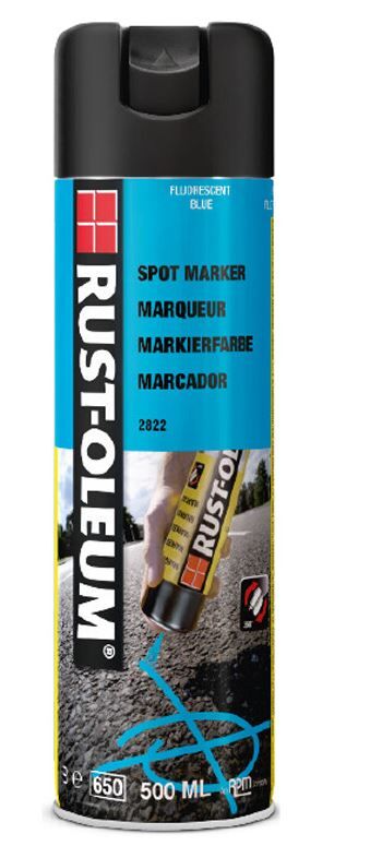 SPRAY-LAK RUST-OLEUM GRONDMARK. BLAUW SPUITBUS MAT FLUORESEREND 500ML 2822