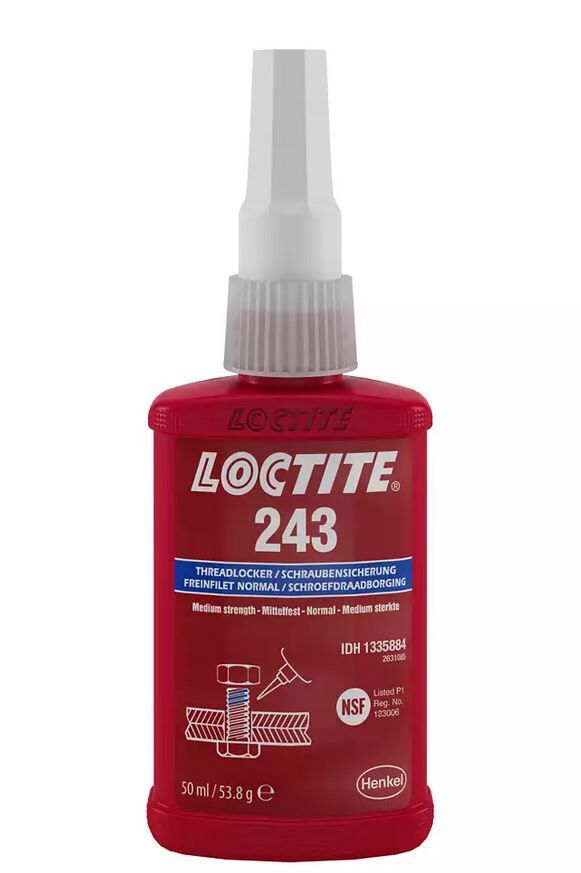 SCHROEFDRAADBORGMIDDEL LOCTITE 243 50ML GEMIDDELDE STERKTE