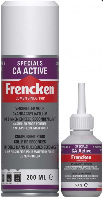 SECONDENLIJM FRENCKEN CA ACTIVE 2 COMPONENTEN 50GR + 200ML
