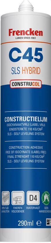 CONSTRUCTIELIJM C45/HV45 SLS FRENCKEN KOKER 290ML BRUIN