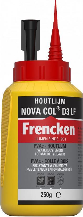 HOUTLIJM FRENCKEN NOVACOL D3 FLACON 250GR WATERBESTENDIG