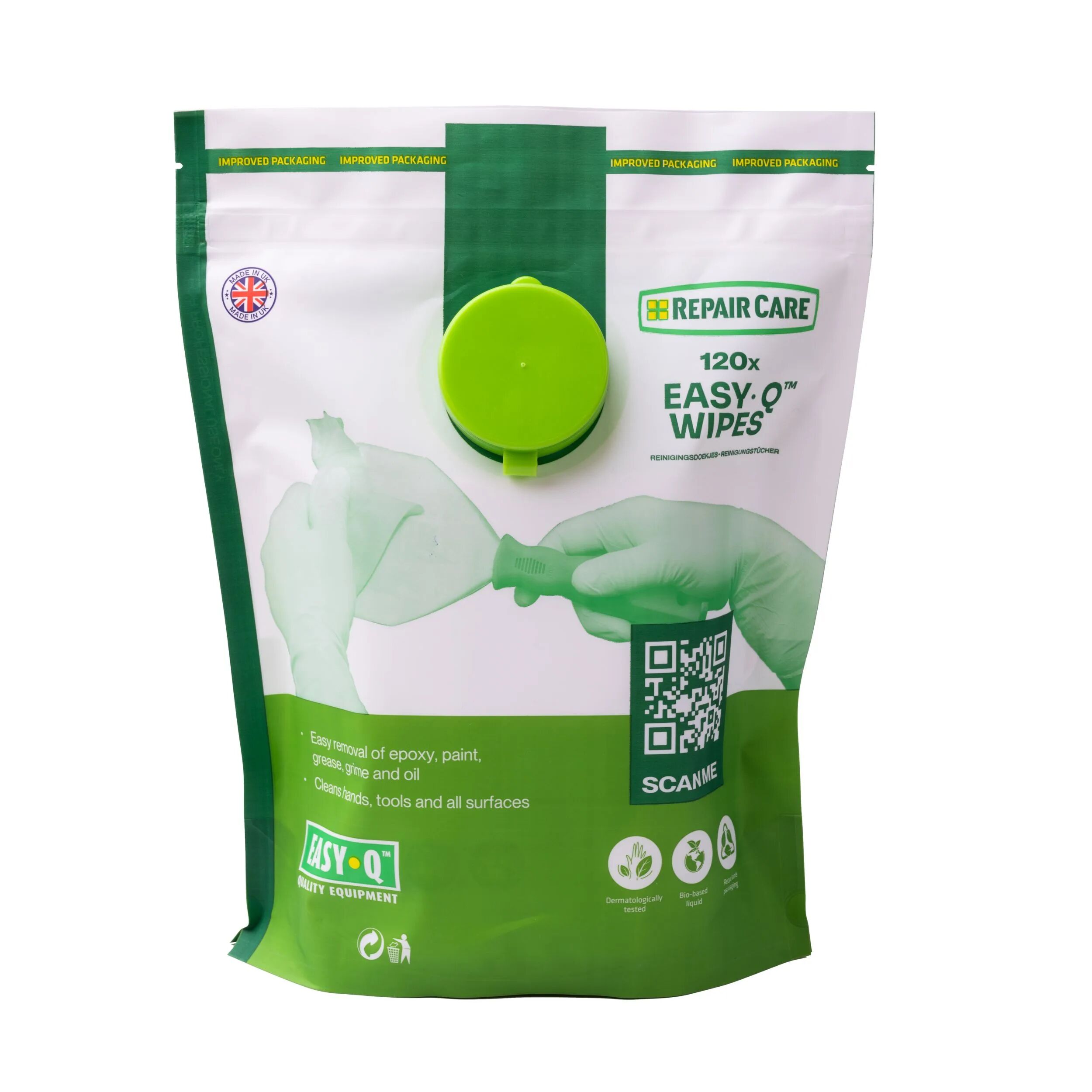 REINIGINGSDOEKJES EASY-Q REPAIR CARE ZAK A 120 STUKS 310X170MM