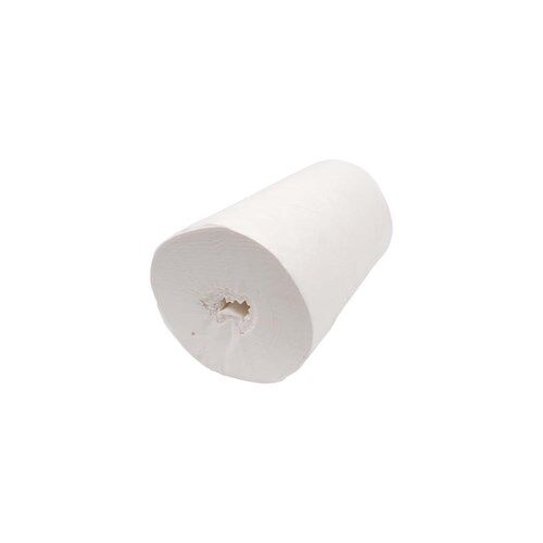 POETSPAPIER PRIMP MINI ROL 1-LAAGS WIT LENGTE 120MTR BREEDTE 200MM ZONDER KOKER