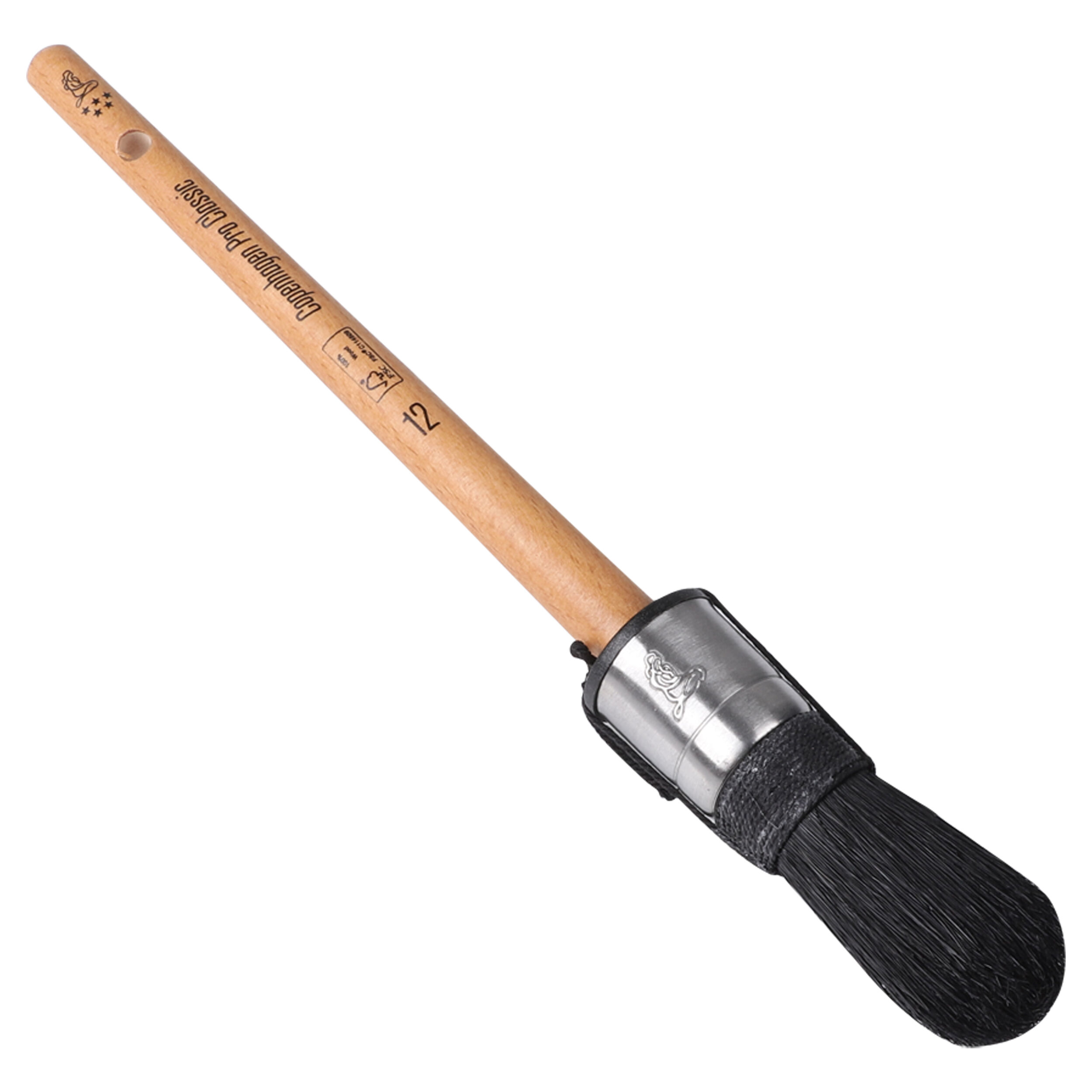 PATENTPUNKWAST COPENHAGEN PRO CLASSIC MAAT12 CHINEES VARKENSHAAR HOUTEN STEEL