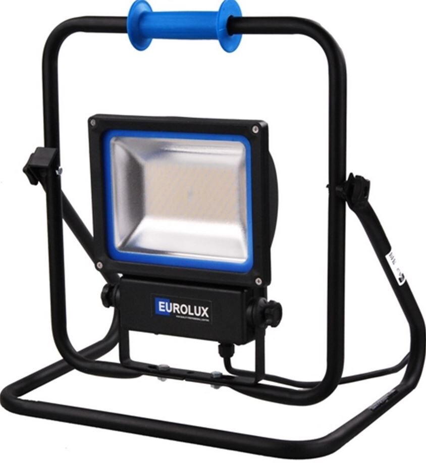 BOUWLAMP EUROLUX SMD LED 60-2 VFS 60W 230V INCL. 5MTR KABEL+KANTELBAAR STATIEF