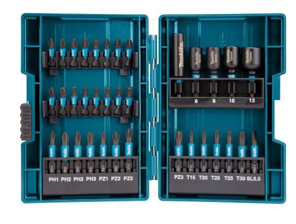 SLAGSCHROEFBITSET MAKITA 35 DELIG IMPACT BLACK KUNSTSTOF KOFFER **ACTIE**