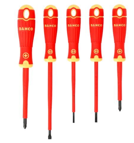 SCHROEVENDRAAIERSET BAHCO 5-DLG VDE GLEUF EN PHILLIPS