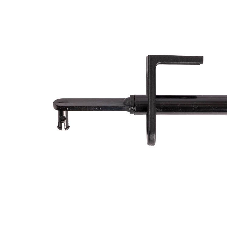STANGBEDIENING ZWART 1000MM - STANGCLIP