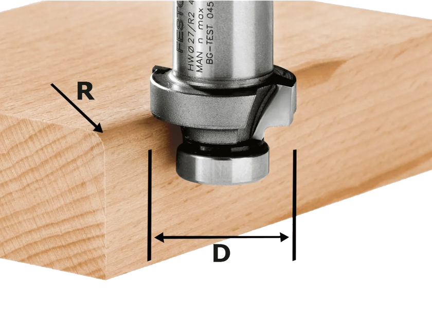 AFRONDFREES FESTOOL HW R2-OFK 500 Ø27MM R=2MM TBV OFK 500 / OFKC 500