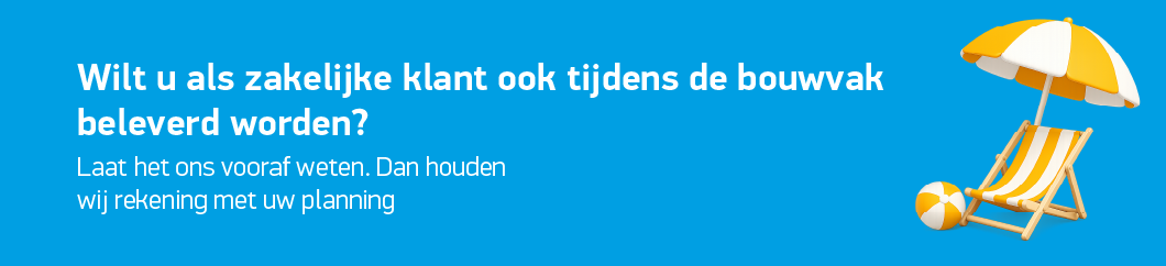 Bouwvak leveringen